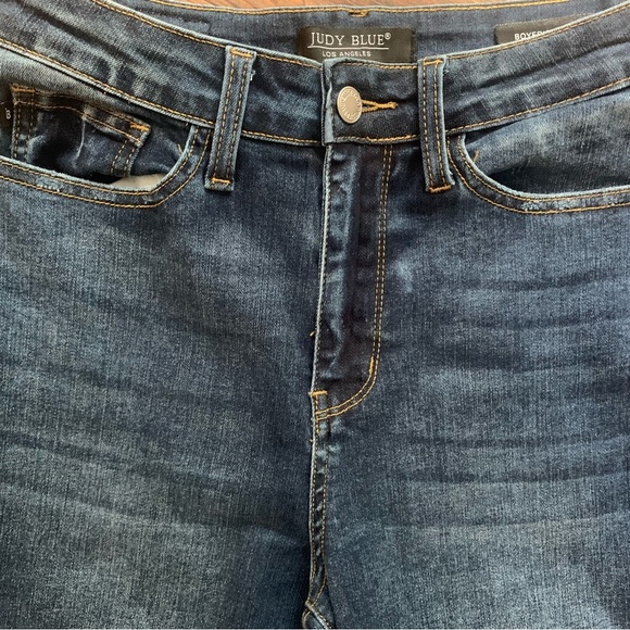 Judy Blue Boyfriend Fit Denim Jeans Medium To Dark Wash Size 3/26 - Picture 4 of 11